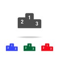 Prize podium icons. Elements of sport element in multi colored icons. Premium quality graphic design icon. Simple icon for