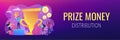 Prize pool concept banner header.
