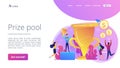 Prize pool concept landing page.