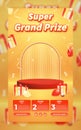 Grand prize contest social media story template