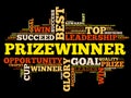 Prizewinner word cloud, business concept Royalty Free Stock Photo