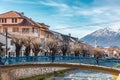 The Lumbardhi i Prizrenit, or Prizren Bistrica is a river in Kosovo Royalty Free Stock Photo