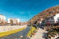 The Lumbardhi i Prizrenit, or Prizren Bistrica is a river in Kosovo Royalty Free Stock Photo