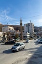 The minaret of the historical Ottoman Arasta Mosque in Prizren, Kosovo