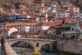 The old stone bridge in Prizren, Kosovo Royalty Free Stock Photo