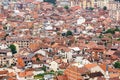 Prizren, Kosovo - July 29, 2019. Detail of houses of center