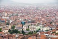 Prizren, Kosovo - July 29, 2019. Detail of houses of center