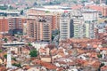 Prizren, Kosovo - July 29, 2019. Detail of houses of center