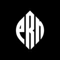 PRM circle letter logo design with circle and ellipse shape. PRM ellipse letters with typographic style. The three initials form a Royalty Free Stock Photo