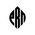 PRM circle letter logo design with circle and ellipse shape. PRM ellipse letters with typographic style. The three initials form a Royalty Free Stock Photo
