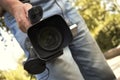 Pro 3CCD camcorder Royalty Free Stock Photo