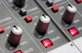 Pro audio mixing board Royalty Free Stock Photo