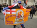 Pro Brexit manifestation in Parliament Square on the 31 January 2020