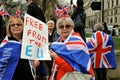 Pro Brexit manifestation in Parliament Square on the 31 January 2020