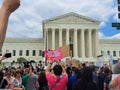 Pro-Choice Demonstration Outside Supreme Court