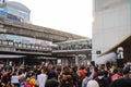 Pro-Democracy protesters protest at Pathumwan Intersection