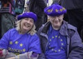 Pro EU couple during anti Brexit demonstration in London, March 2019