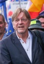 Pro-EU supporter Belgian MEP Guy Verhofstadt at the National Rejoin March in London.