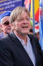 Pro-EU supporter Belgian MEP Guy Verhofstadt at the National Rejoin March in London.