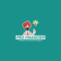 Pro financier vector mascot logo
