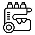 Pro floor cleaner icon outline vector. Auto removal dust