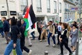 Pro - Palestine protest, protest against the Israel, Supporters of Palestine, Lisbon, Portugal Royalty Free Stock Photo