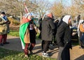 Pro Palestine rally for full ceasefire now march through the of Newham and Redbridge, London Royalty Free Stock Photo