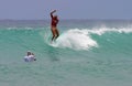Pro Surfer Bethany Hamilton Surfing at Waikiki