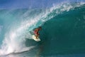 Pro Surfer Randall Paulson Surfing at Pipeline