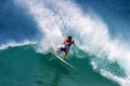 Pro Surfer Ross Williams Surfing in Hawaii Royalty Free Stock Photo