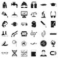 Pro technical icons set, simple style Royalty Free Stock Photo