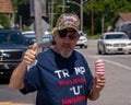 Pro Trump Boat Parade A senior Trump Supporter