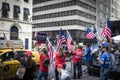 Pro Trump demonstration at 5th Avenue in Manhattan, New York, USA