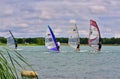 Pro Windsurfing Regatta Royalty Free Stock Photo