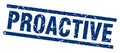 proactive stamp Royalty Free Stock Photo