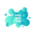 Probiotics Bacteria Vector illustration. Microscopic bacteria Royalty Free Stock Photo