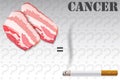 Probability of Cancer, Meat and Tobacco