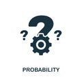 Probability icon symbol. Creative sign from crm icons collection. Filled flat Probability icon for computer and mobile