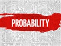 Probability word cloud