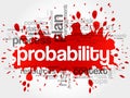 Probability word cloud