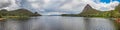 Panorama of Lake Borovoe in Kazakhstan Royalty Free Stock Photo