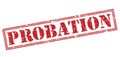 Probation red stamp