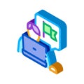 Probation trainee icon vector illustration