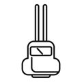 Probe test kit icon outline vector. Ph meter