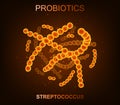 Probiotic bacteria. Good microorganisms concept