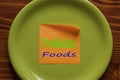 Probiotic Foods written on a note Royalty Free Stock Photo