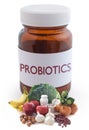 Probiotic pills concept Royalty Free Stock Photo