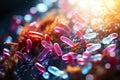 Probiotics Bacteria Biology Microorganisms under microscope
