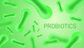 Probiotics Bacteria Vector Royalty Free Stock Photo