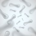 Probiotics Bacteria Vector illustration. Microscopic bacteria closeup. Royalty Free Stock Photo